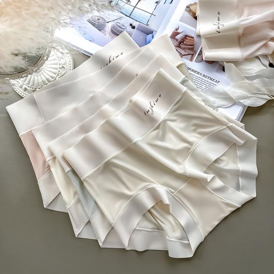 Женские трусики бесшовные с высокой талией из тонкого шелка, высокая эластичность, хорошая воздухопроницаемость, твердые