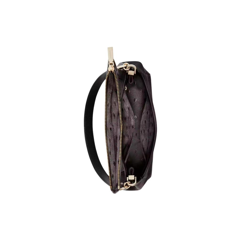 Kate Spade Leila Pebbled Leather Portable Crossbody Bag, Shoulder Bag Women's Black K6029-001