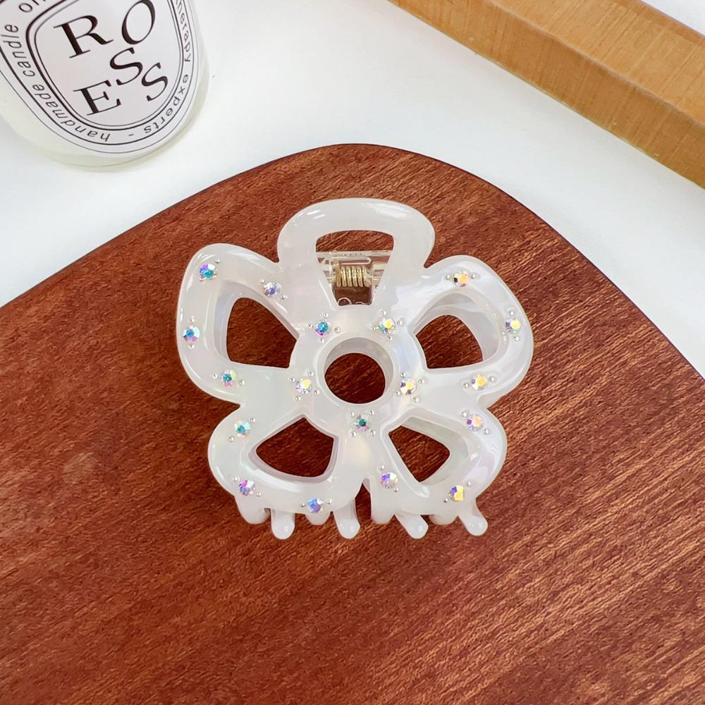 Hairpin Hollow Flower Hair Claws Headwear Hair Grab Cute Acetate Hair Clip Streetwear