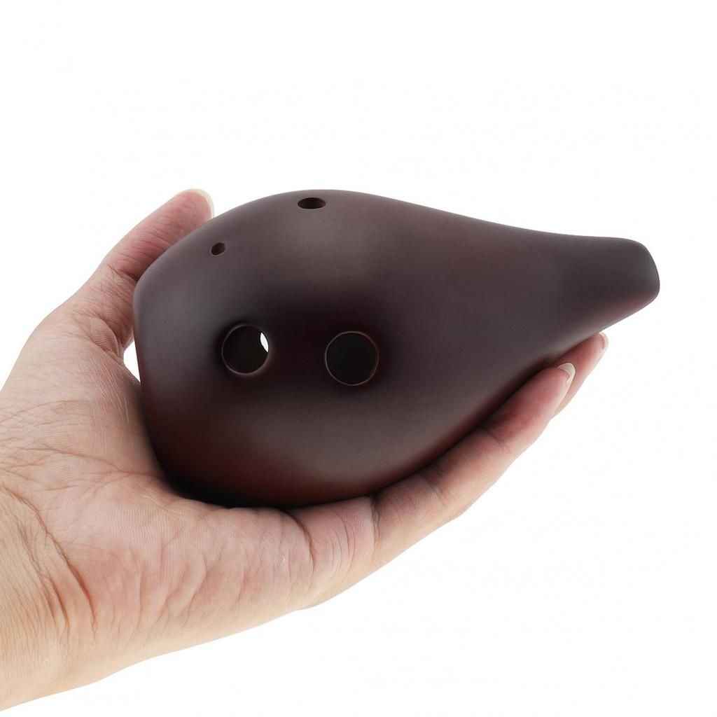 Керамическая черная флейта Alto F Tone Ocarina с 6 отверстиями и подвесной веревкой для профессионального исполнения