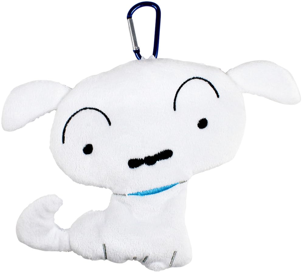 Tees Factory Crayon Shin-chan Die-Cut Flat Pouch, White, KS-5533952SI