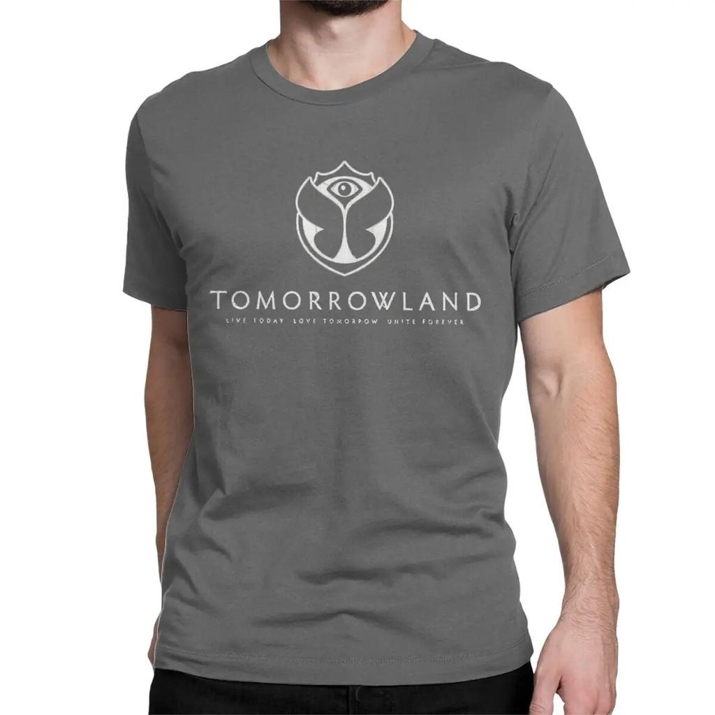 Vintage Tomorrowlands T-Shirt Unisex Women 100% Cotton T Shirts Belgian Electronic Dance Short Sleeve Tee Shirt Big Size Clothes