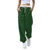 Women's Fashion Sports Color Matching Drawstring Pocket Casual Sweatpants