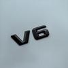 2015 3D Sharp V6 V8 V10 V12 Letters Numbers ABS Car Emblem Fender Discharging Badge Nameplate Logo Sticker Chrome Black