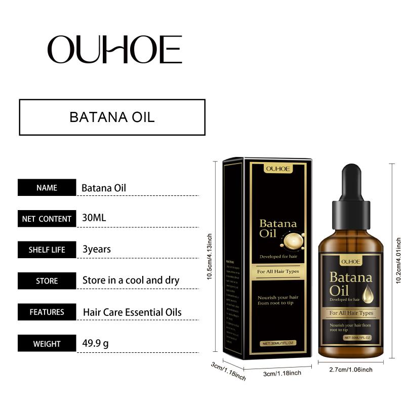 Nourishing Batana Oil Hair Growth Serum Repair Damage Hydrate Dry Hair Smoothing Antifrizz for Healthy Roots