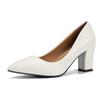 Fashion Pointed Toe Square Heel Shoes for Women Comfortable Work Casual Comfortable Women's Shoes Female Plus Size 42 Pumps