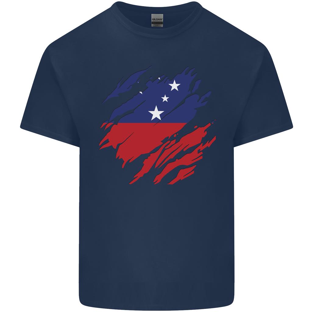 Torn Samoa Flag Samoan Day Football Unisexs Light Cotton TShirt