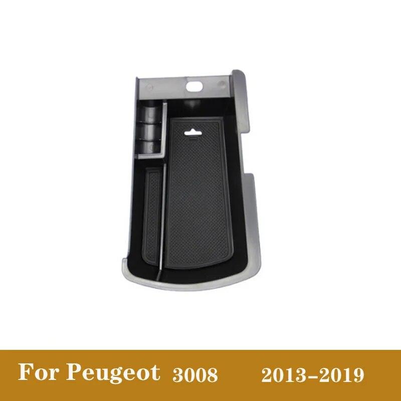 Для Peugeot 2008 3008 GT 4008 5008 308 408 автомобильный черный интерьер консоли подлокотник ящик для хранения перчаток лоток-контейнер-органайзер