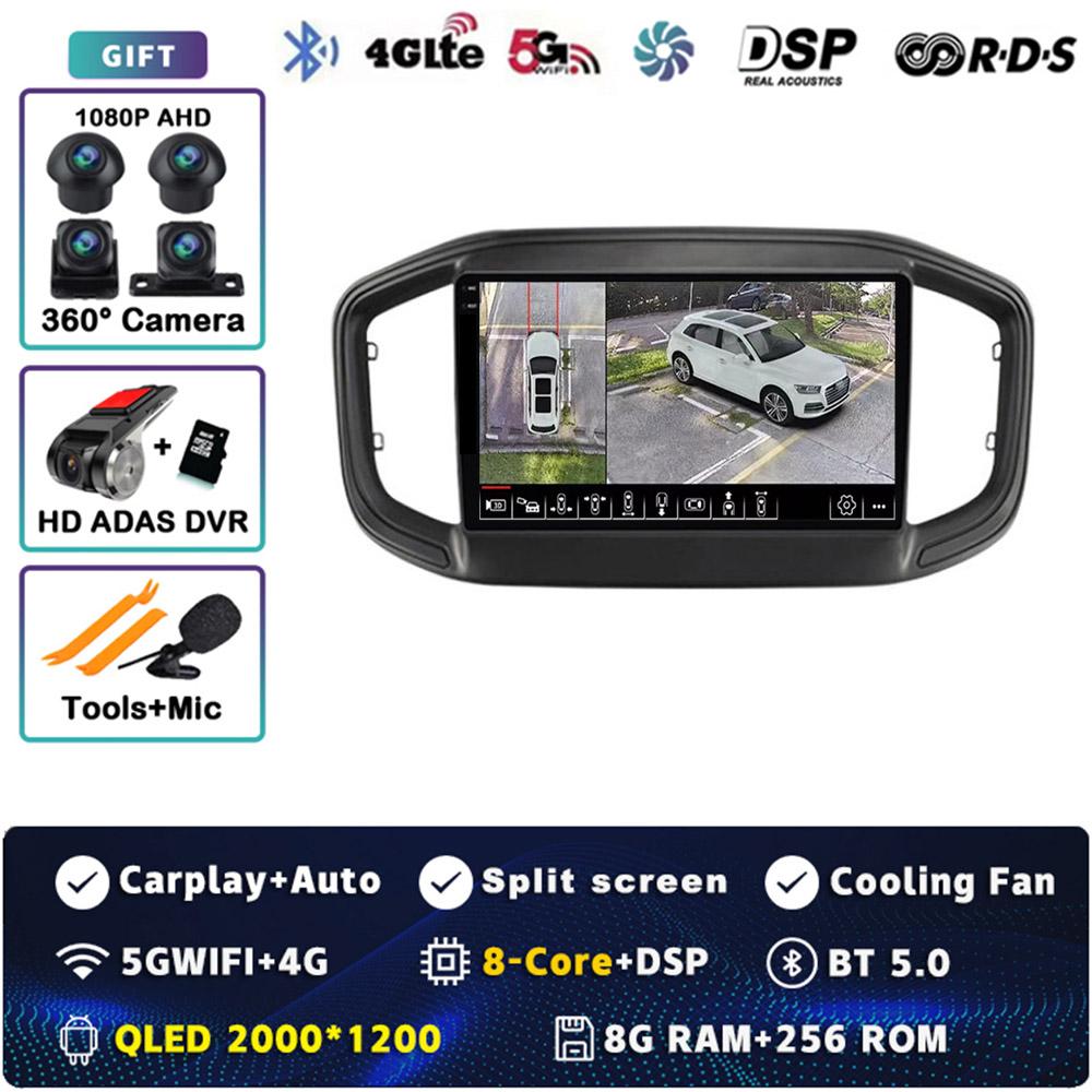 Android 14 Carplay Auto для Fiat Strada 2020 2021 2022 Автомобильный радиоприемник Мультимедиа Видеоплеер GPS-навигация Стерео 4G WIFI DSP Аудио