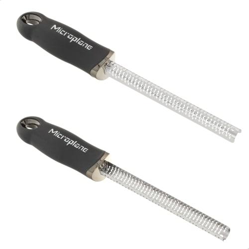 Microplane Premium Series Spice Grater, Officially Imported, 22 X 2.8 X 3.2 Cm, Black, MP-0602