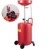 Waste Oil Drain Tank 20 Gallon Portable Oil Drain Air Operated Drainer Oil Change, Oil Drain Container, Fluid Fuel Transfer Drainage Adjustable Funnel