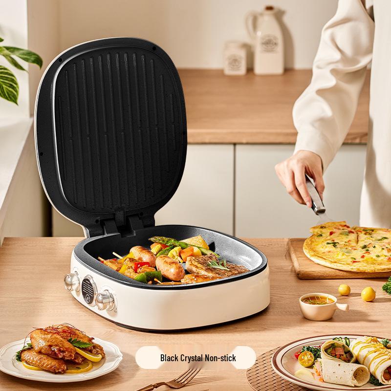 Multi-functional Double-Sided Electric Pancake Maker with Ceramic Heating