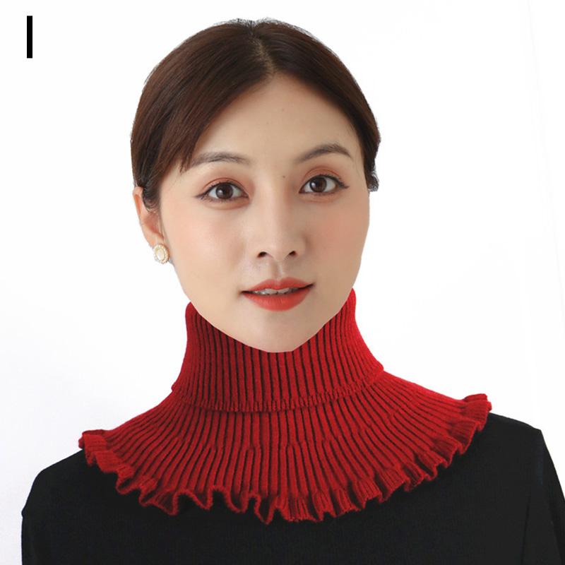 1 шт., осенне-зимние женские вязаные накладные чехлы на шею, съемный воротник, аксессуары