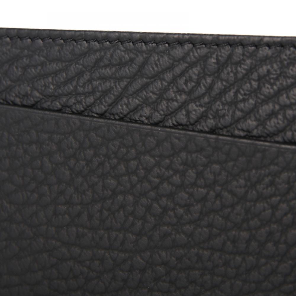 Maison Margiela Sa1vx0005 P4455 T8013 Держатель для карт с прошитой зернистой кожей