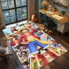 One Piece Luffy and Straw Hat Crew Rug Carpet Large Area Rug Non Slip Washable Floor Mat Gamer Room Bedroom Home Decor