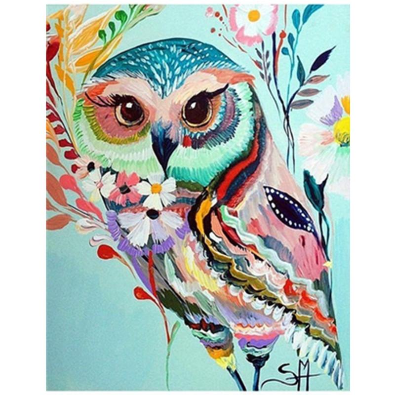 5D DIY Алмазная картина Лесная сова Алмазная вышивка Набор для вышивки крестом Полный горный хрусталь Мозаика Домашний декор