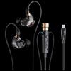 Hunter Wolf Ear-Hook Clip-on Karaoke Live Stream Wired Earphones