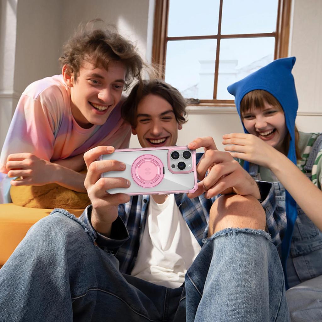 360 Degree Anti-Fall Rotating Holder Phone Case For iPhone 12 13 14 15 Pro Max 15 Plus Magnetic Cover For IPhone13 14 15 ProMax