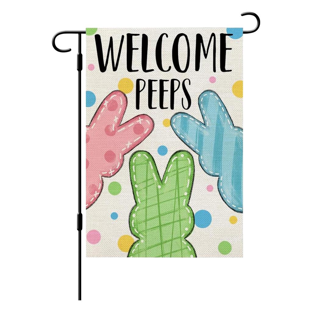 Лавандовые садовые флаги 12x18 дюймов двухсторонние наружные, весенние цветы приветственный знак праздничные украшения для двора на открытом воздухе