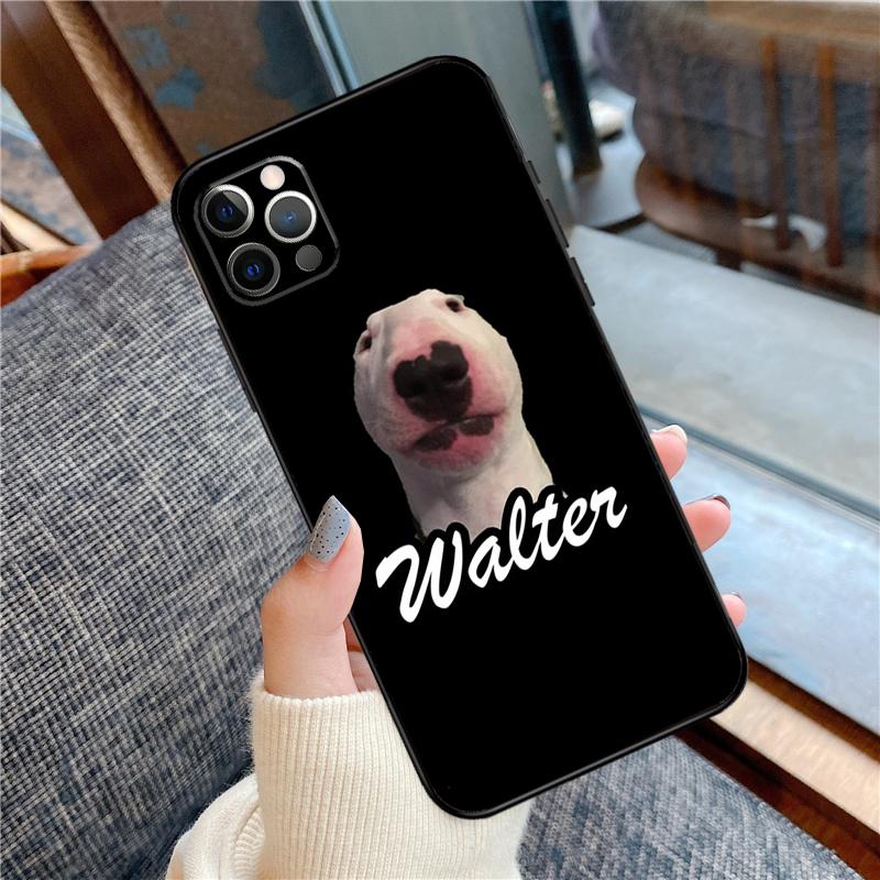 Walter Dog Meme Cute Phone Case For iPhone 16 15 14 13 12 11 Pro Max 12 13 mini XR 15 16 Plus 16e Cover Shell