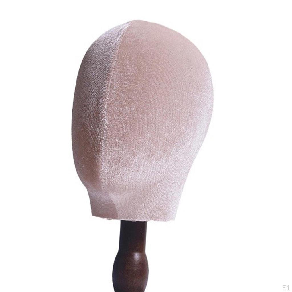 Mannequin Head Hat Stand, Velvet Manikin Wig Stand for Hats, Display, Home, Wig, Styling