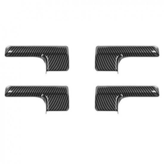 4pcs Interior Door Handle Decor Cover Trim for Ford F150 2009-2014 Carbon Fiber