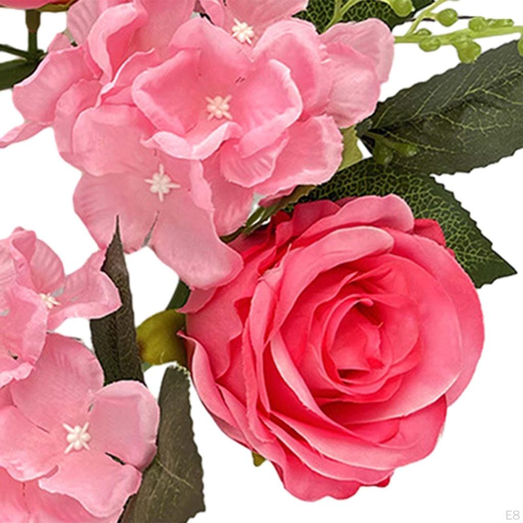 Рождественские венки со свечами и кольцами Мини искусственный настольный рождественский венок держатель