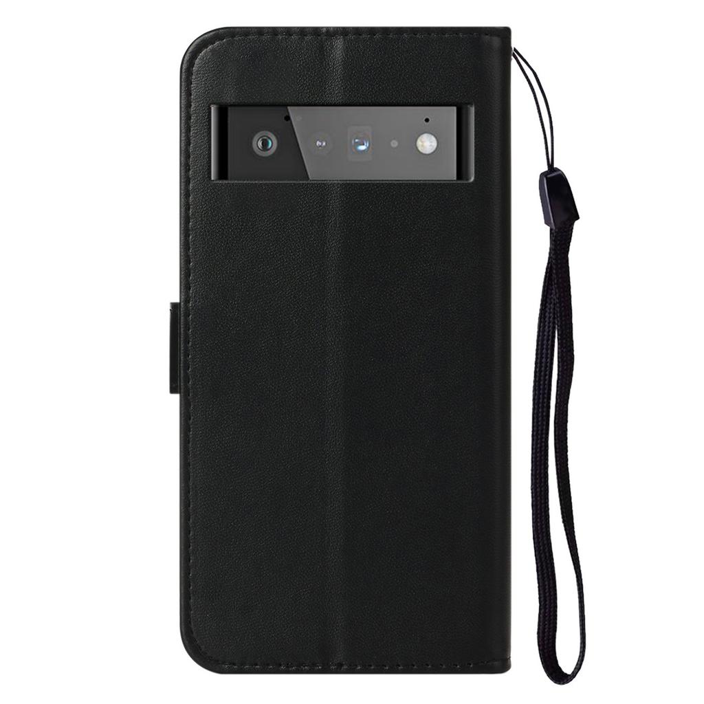 B40 For Google Pixel 6 Pro 5G Wallet Stand Phone Cover PU Leather+TPU Slim Smartphone Case