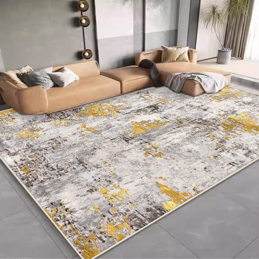 Modern Abstract Flannel Carpet Living Room Decoration Home Bedroom Carpets Non-slip Washable Floor Mats Fluffy Large Area Rug