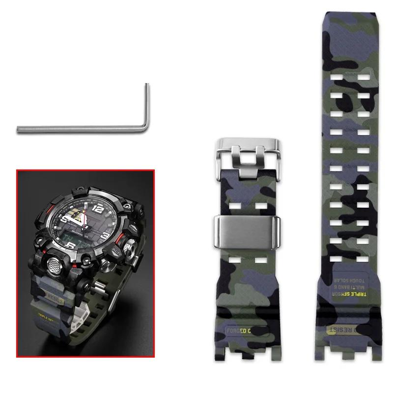 ONEWatch Аксессуары Для Casio G-SHOCK GWG-2000 GWG-2040 Mudmaster Запасной Ремешок Браслет Мужской Спортивный Водонепроницаемый Смоляной БраслетMN