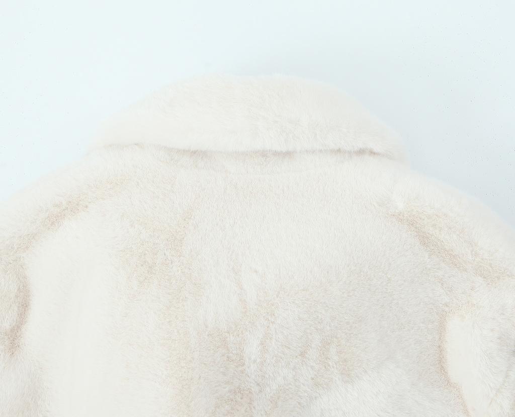 Зимнее меховое женское длинное пальто с костюмным воротником, имитация меха, тренч