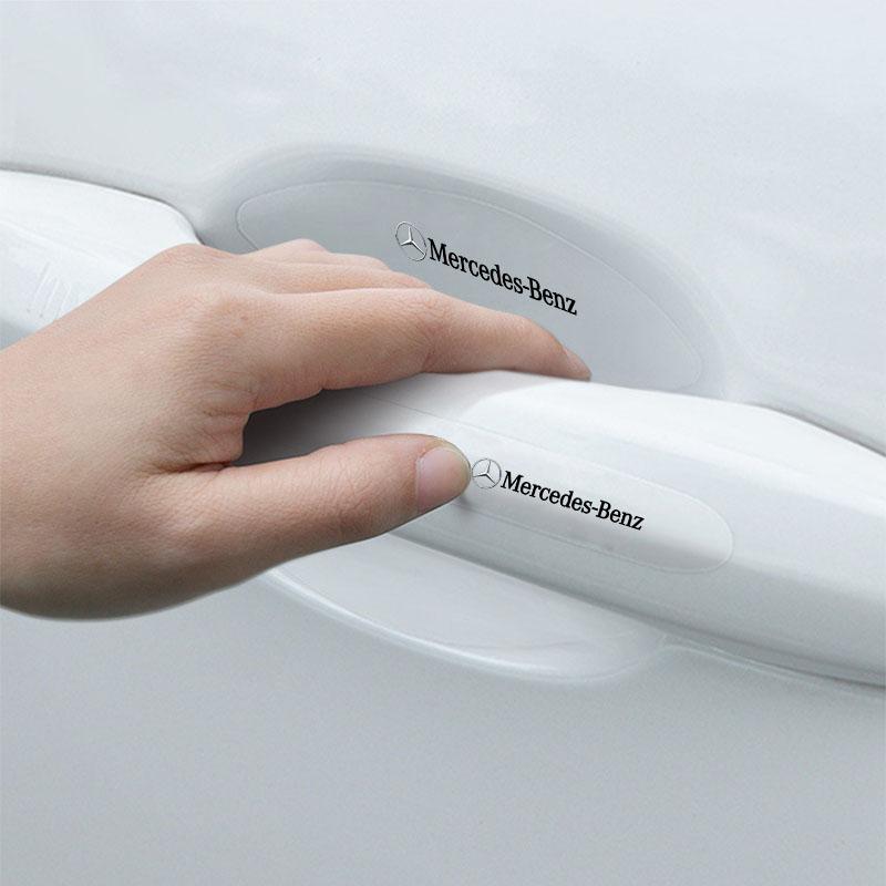 CRY1 8pc Car Door Bowl Handle Protector Stickers Transparent Anti-scratch For Mercedes Benz W212 W211 W213 W203 W205 W204 A C E B R
