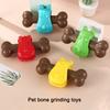 Игрушка Прочная костяная форма, игрушка для корма для домашних животных, защита от утечки, безопасный материал TPR, игрушка для прорезывания зубов для собак, домашнее животное