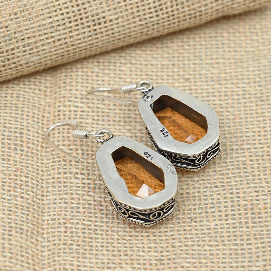 Ювелирные изделия из морганита, стерлингового серебра 925 пробы, ювелирные изделия ручной работы, серьги в подарок на день рождения