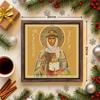 Декоративная роспись православных икон, Освященная икона "Святая Ольга", Роспись фоторамки, Христианское настенное искусство, 20 см*20 см, Духовный декор в подарок