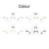 Korean Anti-blue light Computer Eye protection Anti radiation Metal Frame Eyeglasses For Women Men Square Frameless glasses