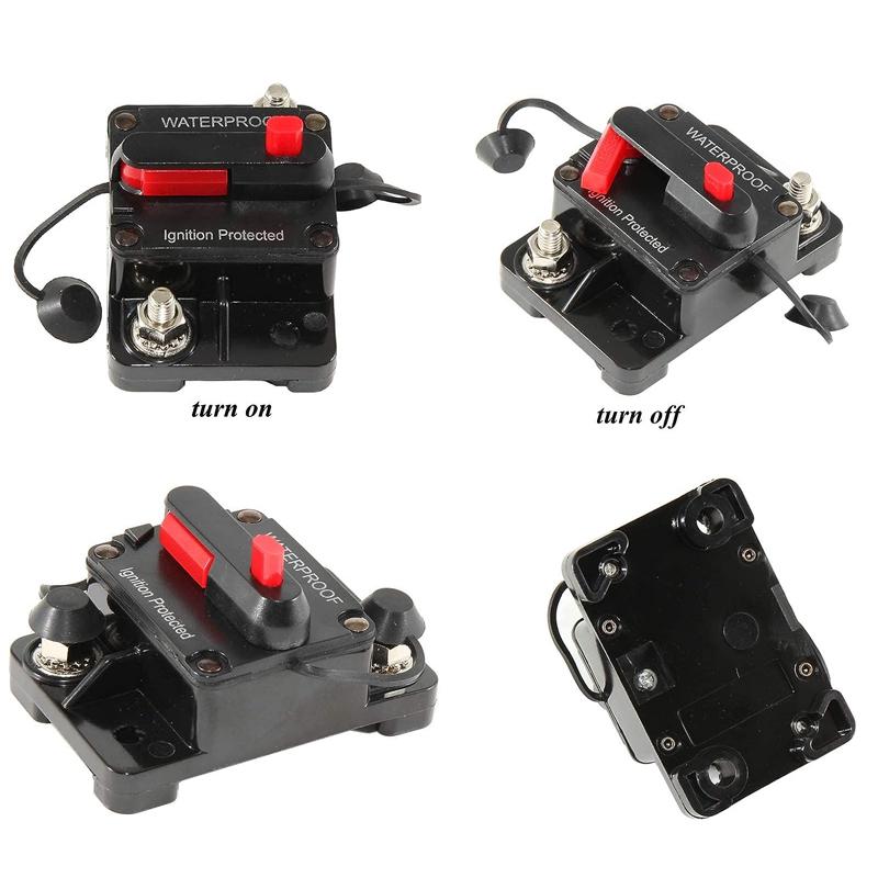 30A 40A 50A 60A 70A 80A 100A 120A 150A 200A 250A 300A AMP Предохранитель Сброс 12-48 В постоянного тока Автомобиль Лодка Водонепроницаемый Ручной сброс