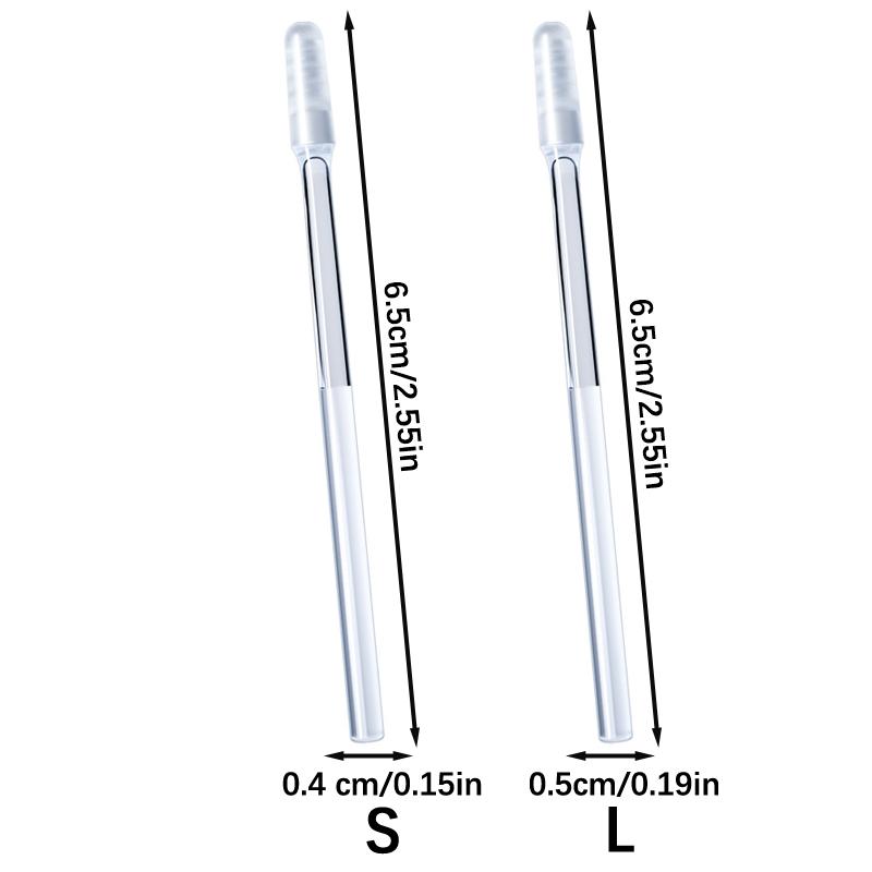 Набор из 24 шт./Коробка Одноразовые и многоразовые липкие ушные ложки с мягким силиконовым наконечником для безопасного удаления ушной серы