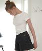 Джинсовые шорты с драпировкой Peullobeu Half Pants_D/Gr