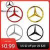 Автомобильная наклейка для Mercedes Benz 1 шт. 70 мм Значок двигателя автомобиля Наклейки на капот 3D Металлический значок Декоративная наклейка для Mercedes Benz AMG A