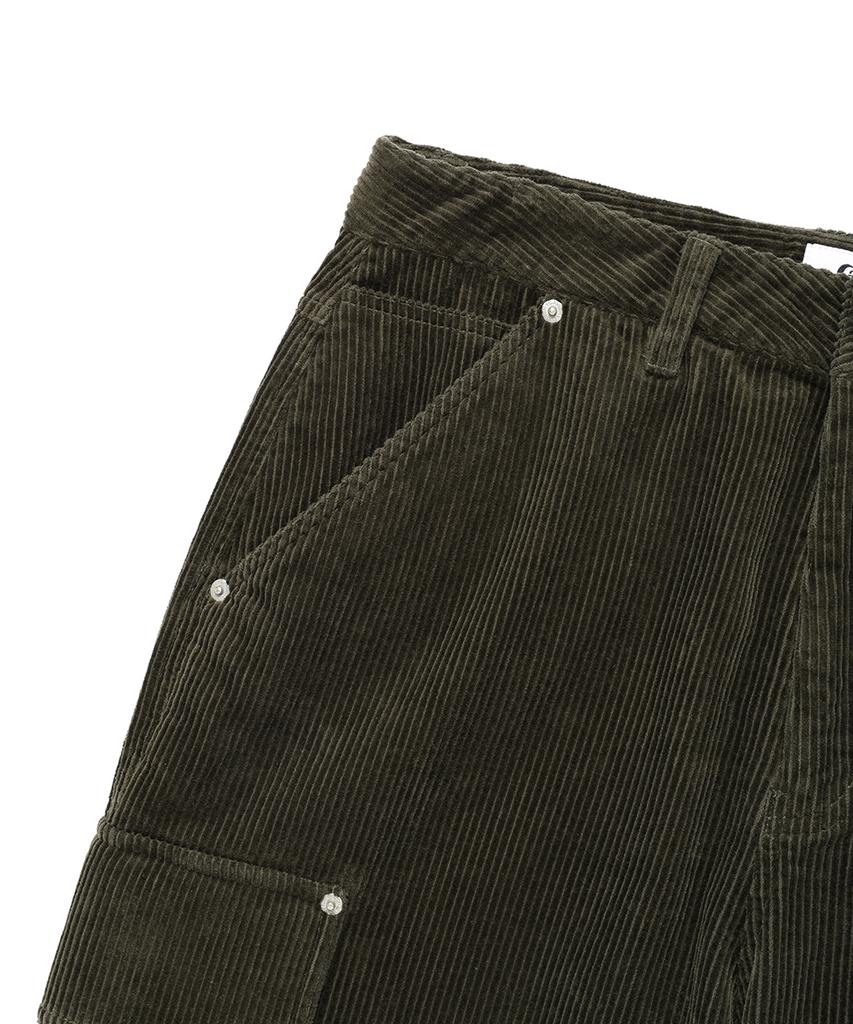 CAVISH Corduroy Washed Cargo Pants Olive(Cv2Efupa10A)