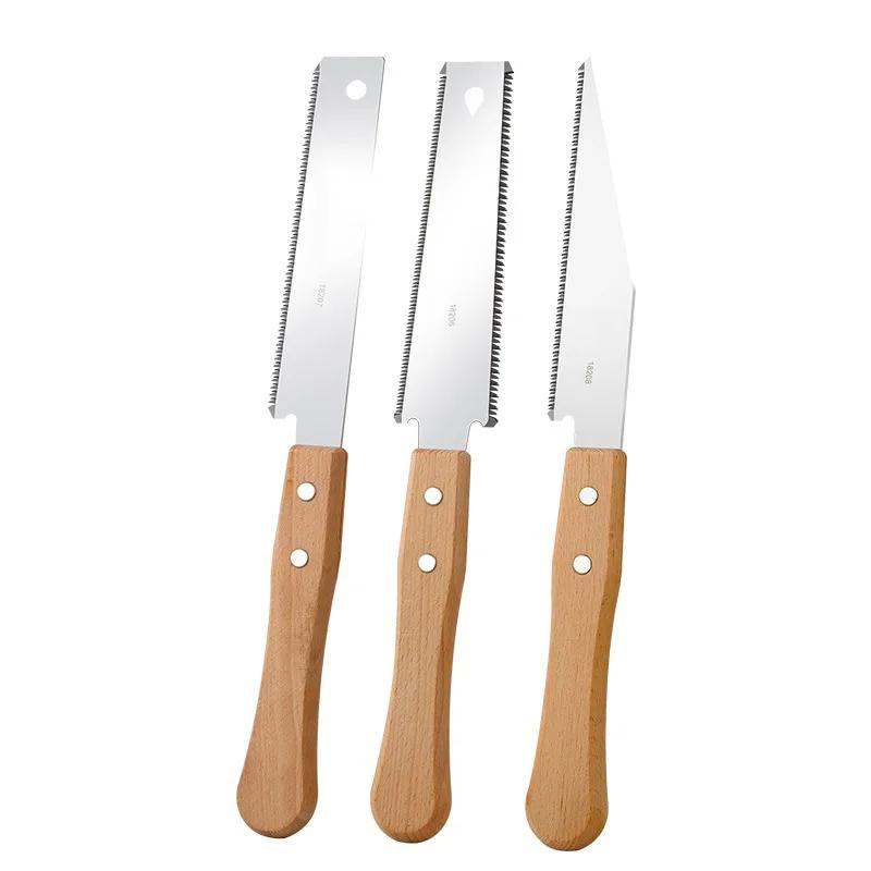 Японская ручная пила с одним/двумя зубьями по дереву, стальная гибкая ручная пила SK5, садовый ручной инструмент для деревообработки