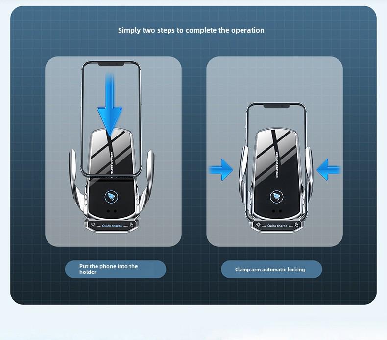 A18 Умный индукционный беспроводной зарядный автомобильный держатель для телефона