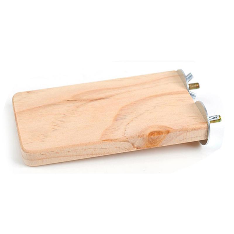 Шиншилла, хомяк, трамплин, белка, попугай, птица, стоящая платформа, деревянная игрушка для домашних животных