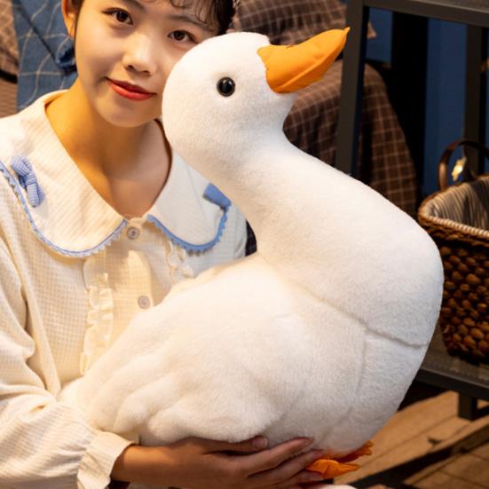 Soft Call Duck Stuffed Companion Adorable Doll White Duck Call Duck Plush Toy Children Stuffed