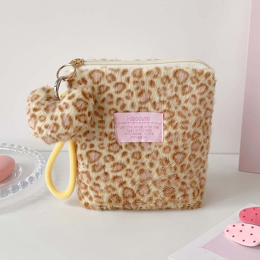 Handbag Make Up Pouch Bag Versatile Pouches Bag Organizer Leopard Print Makeup Bag Lipstick