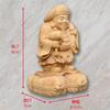 VICHE CATT Seven Lucky Gods Daikoku Standing Statue, Wood Carving, Boxwood Figurine, 6cm Tall, Promotes Good Fortune, Wealth, Business, and Prosperity