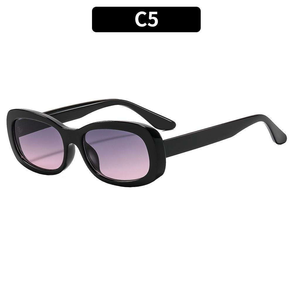 Small Oval Retro Uv Protection Sunglasses Korean European Style Women Influencer Shades