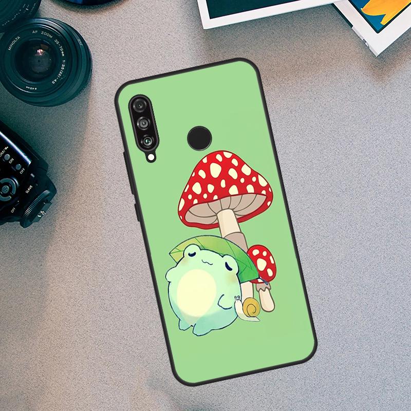 Мятно-зеленый Лягушка Гриб Для Huawei Nova 5T 9 10 SE 3i 7i 8i 11i 12i Y60 Y61 Y70 Y72 Y73 Y90 Y91 P30 P40 Lite Чехол