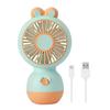 USB Handheld Fan Strong Airflow Low Noise Cartoon Shape Compact Design